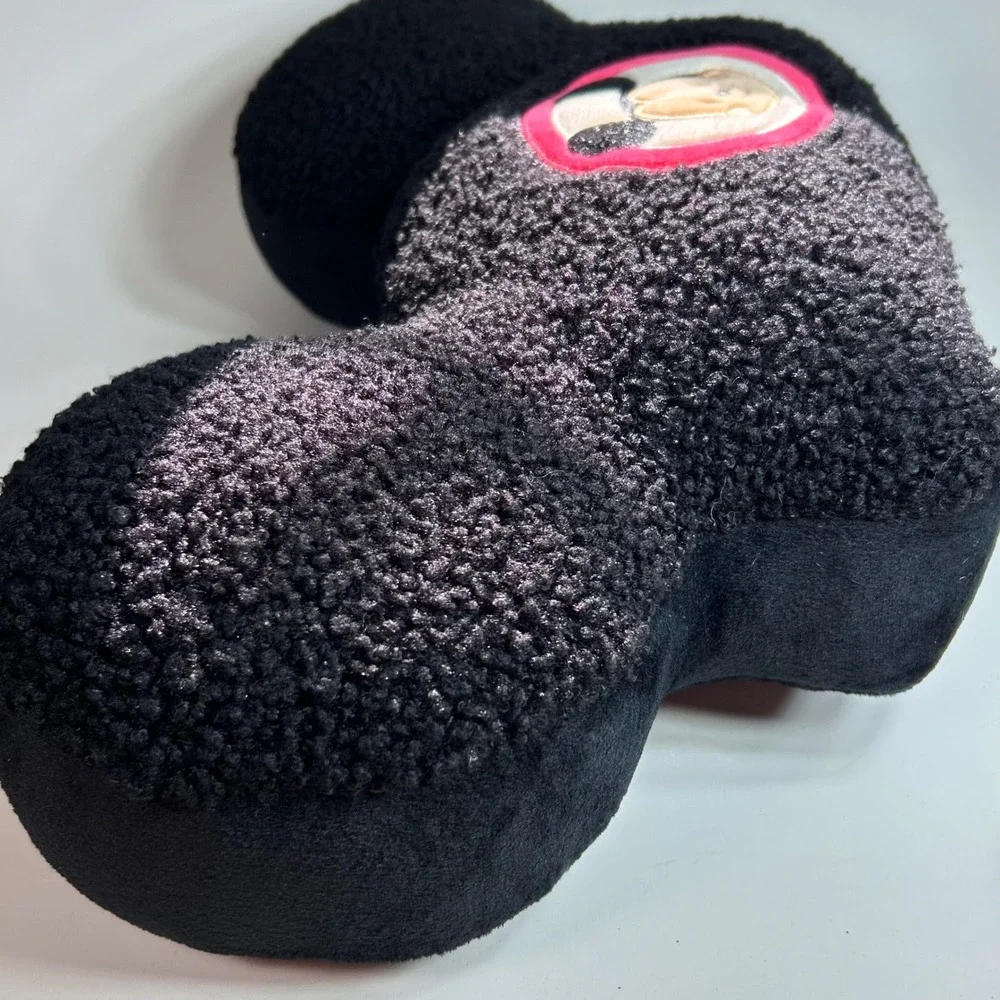 Official Disney Park Mickey Mouse Sherpa Ear Shaped Pillow Plush Signature Throw
